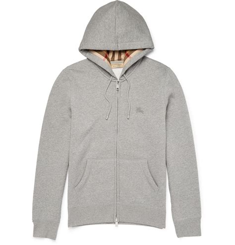 burberry mens zip up hoodie|burberry cotton blend zip hoodie.